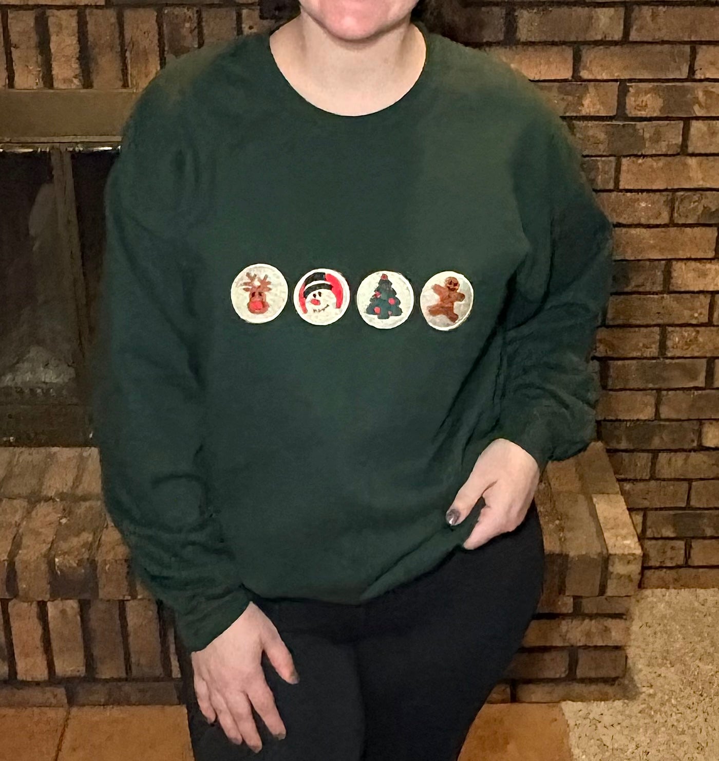 Christmas Cookies Embroidered Christmas Sweater