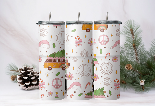 Retro Christmas 20oz Tumbler